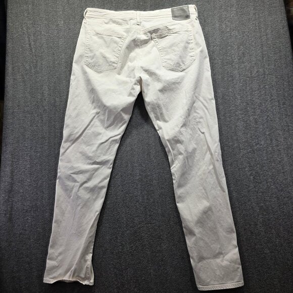 AG Adriano Goldschmied Jeans Mens 40x34 White Everett Slim Straight Stretch - Picture 2 of 10